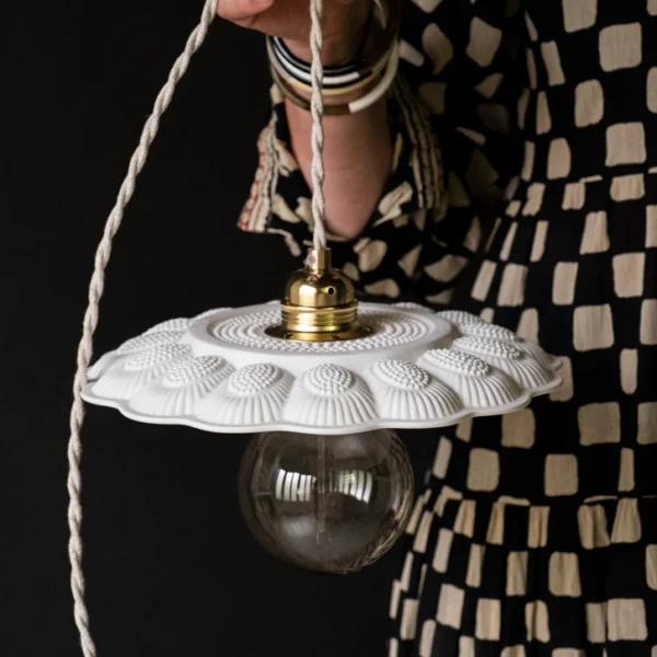 ceramic lamp detail