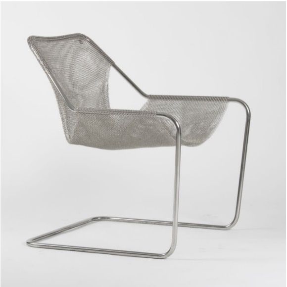Paulistano Mesh armchair in metal