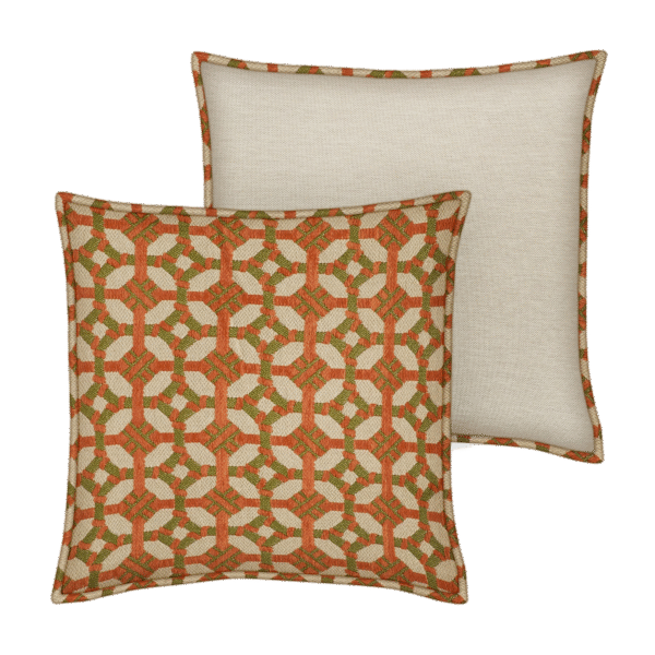 a close up of a pillow